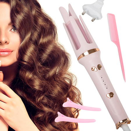 Automatic curling iron for curly hair styling rotating head