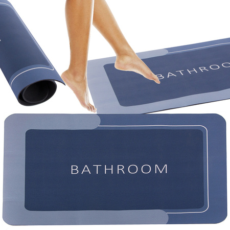 Bathroom mat quick drying absorbent anti-slip bathroom rug wc