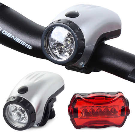 Bicycle lights 5+5 led front rear bicycle