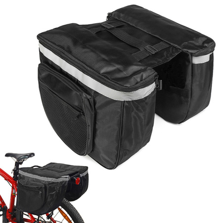 Bicycle pannier carrier large trunk