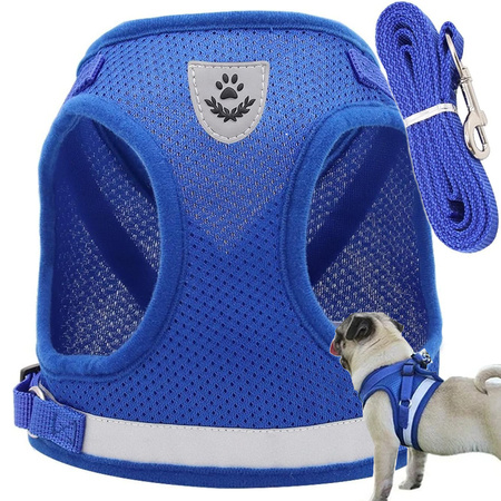 Braces pressureless walking harness for dog cat rabbit soft strong reflector s