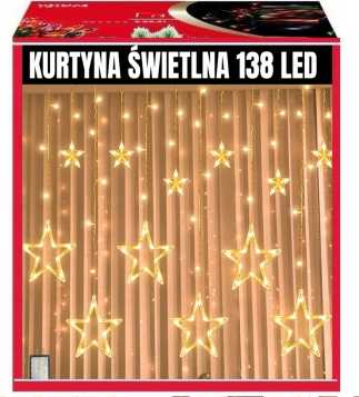 CHRISTMAS LIGHTS 138 LED STARS WARM (30)