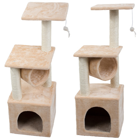 Cat scratching post tree house tower bed 92cm