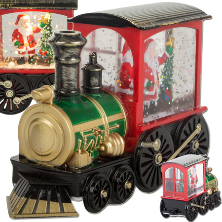 Christmas lantern lantern decoration led decoration stained glass locomotive