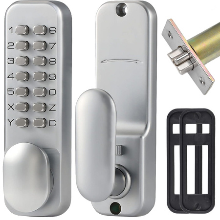 Code lock mechanical code lock keypad handle without batteries