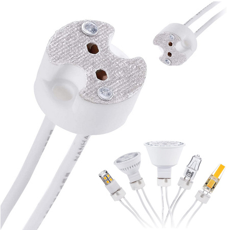 Connection socket for led bulb mr16 plug