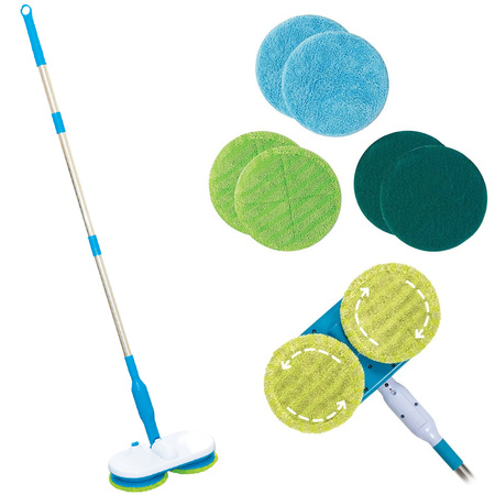 Cordless electric rotary mop 6 pads