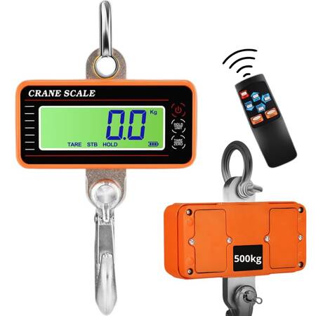 Crane hook scale 500kg 0,5t lcd overhead scale with remote control for storage