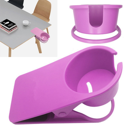 Cup clip holder for desk table