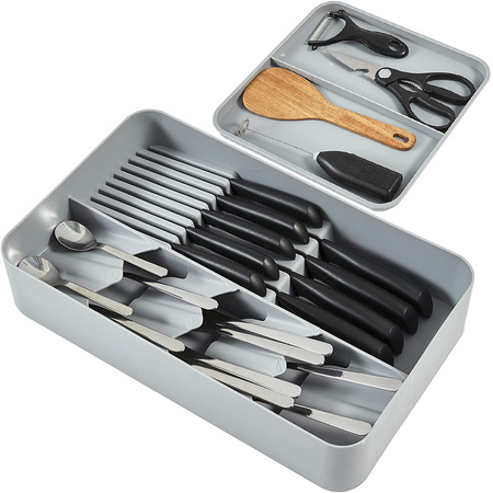 Cutlery drawer insert two-tier organiser