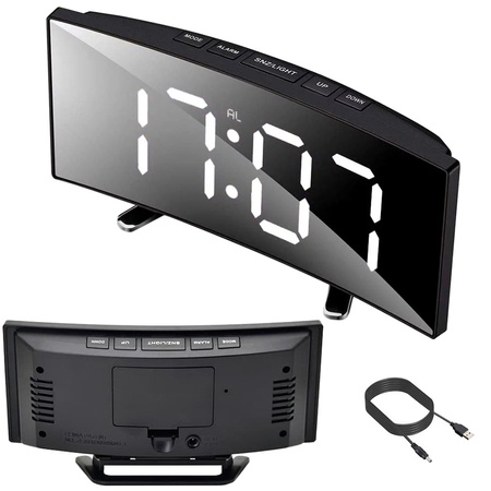 Digital clock electronic alarm led thermometer