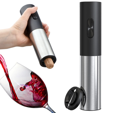 Electric corkscrew wine opener cutter