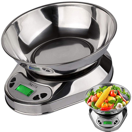 Electronic kitchen waiter with 5kg/1g digital precision metal balances