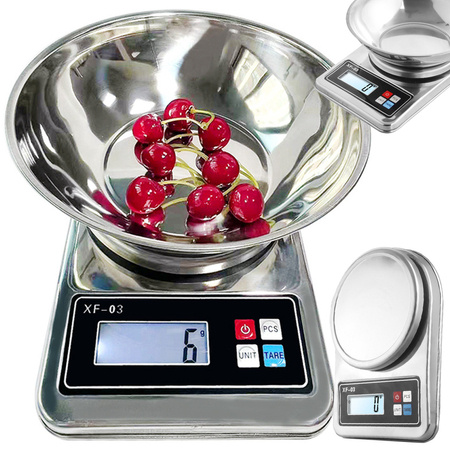 Electronic kitchen waiter with 5kg/1g digital precision metal balances