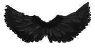 Feather angel wings black fairy tale costume cosplay halloween disguise