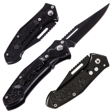 Folding knife steel tactical decorated
