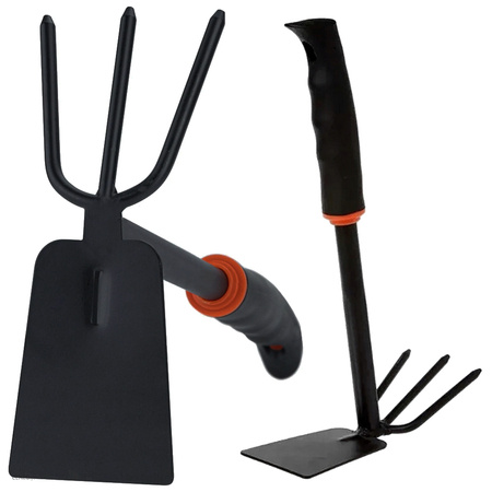 Garden hoe two-sided shovel claw rake hand digger for plants