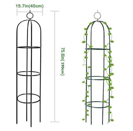 Garden pergola flower support column for climbing plants arch bell for roses 190