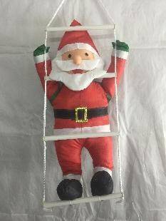 HANGING SANTA ON LADDER 60CM (24)