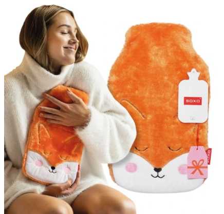 HOT WATER BOTTLE COVER FOX (50)