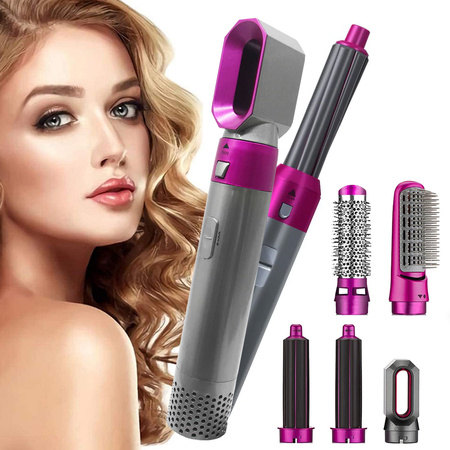 Hair dryer hair straightener curling iron 5-in-1 kit