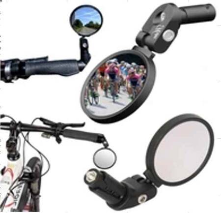 Handlebar mirror for bicycle handlebars convex retro 360