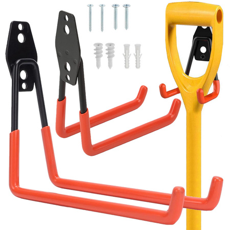 Hanger hook double tool holder workshop bicycle to garage