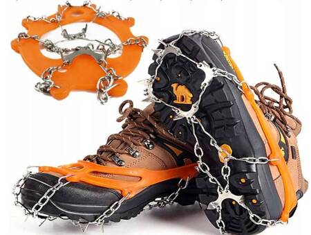 Hiking crampons for shoes in the mountains spikes chains anti-slip 36-40