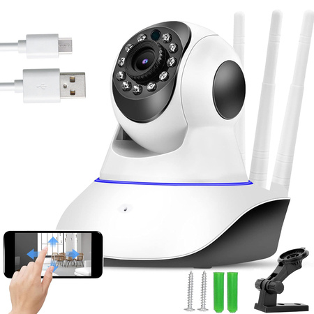 Ip camera wifi electronic nanny swivel audio indoor motion sensor
