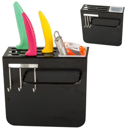 Knife rack kitchen organiser knife drainer
