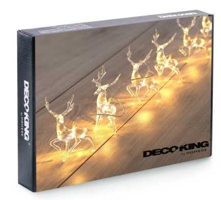 LIGHT GARLAND REINDEER 10 LED (60)