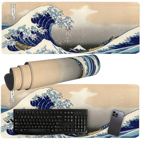 Large 80x30 backboard keyboard pad 80x30 big wave