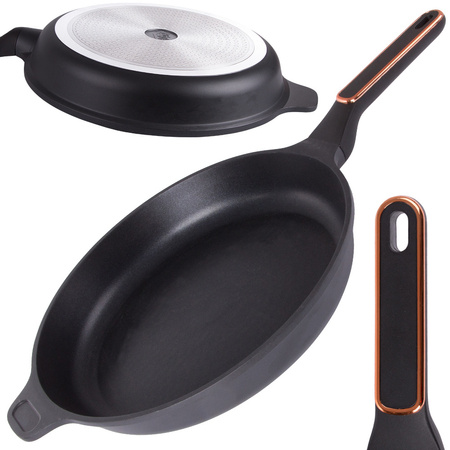 Large furnishing pans coated with non-infrigerant induction gas 28cm xl