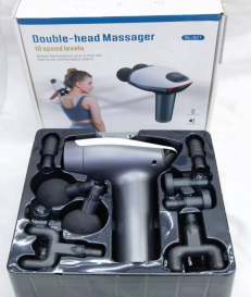 Lcd cordless massage gun powerful set of 8 tips for backs