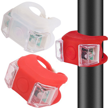 Led bicycle lights front rear 2 pcs
