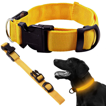 Led lighting collar for dogs and cats adjustable 59cm