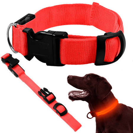 Led lighting darkness collar for dogs and cats adjustable 59cm