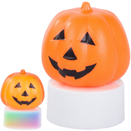 Led pumpkin light glowing figurine decoration halloween decoration battery operated