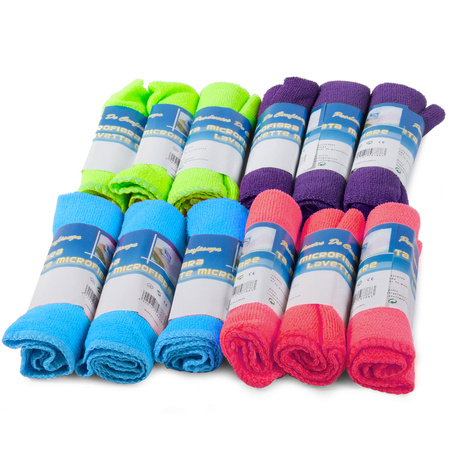 Microfibre cloths cleaning cloths set of 12