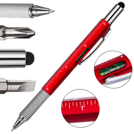 Multifunction pen screwdriver multitool 6in1