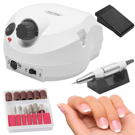 Nail milling machine manicure pedicure + cutters 65w professional for home