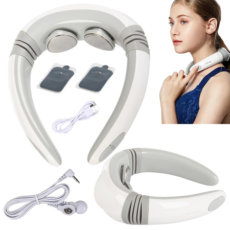 Neck tens ems electrostimulator 2in1