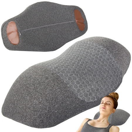 Orthopaedic sleeping pillow under neck support profiled foam