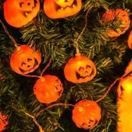 PUMPKIN LIGHTS 6CM (100)