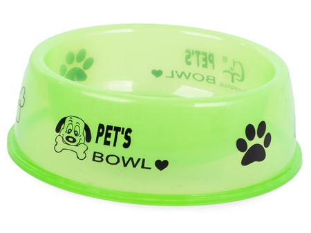 Plastic dog cat bowl for water stall 0.4l