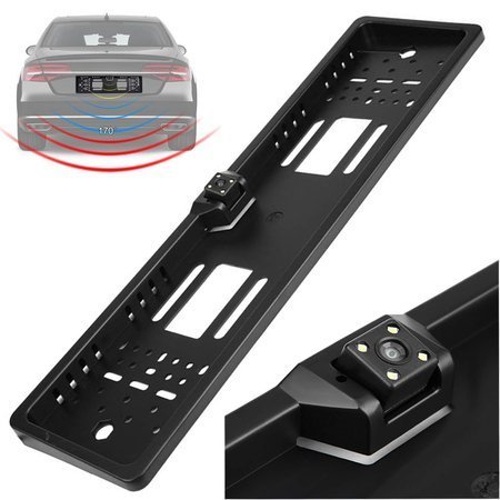 Reversing camera in number plate frame with ir