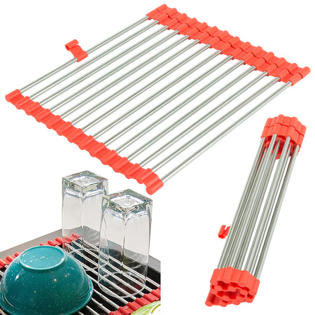 Roll-up oven sink drainer