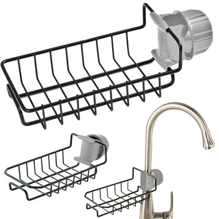 Sink organiser kitchen basket tap shelf