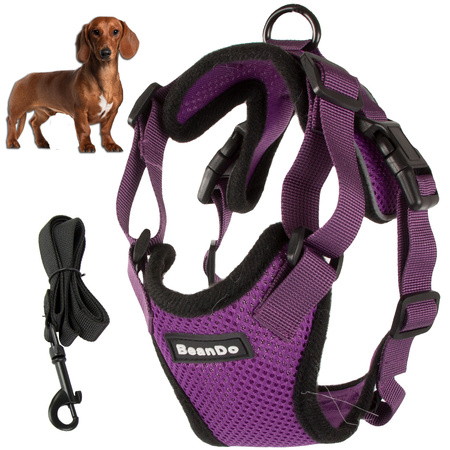 Suspender without pressure walking harness for small dog handle light soft strong m