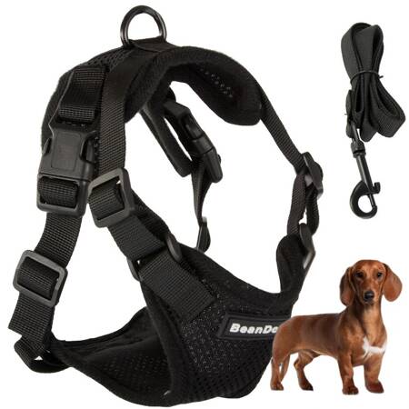 Suspender without pressure walking harness for small dog handle light soft strong m